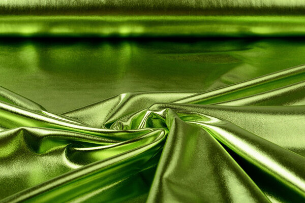 Lamé Light Moss Green