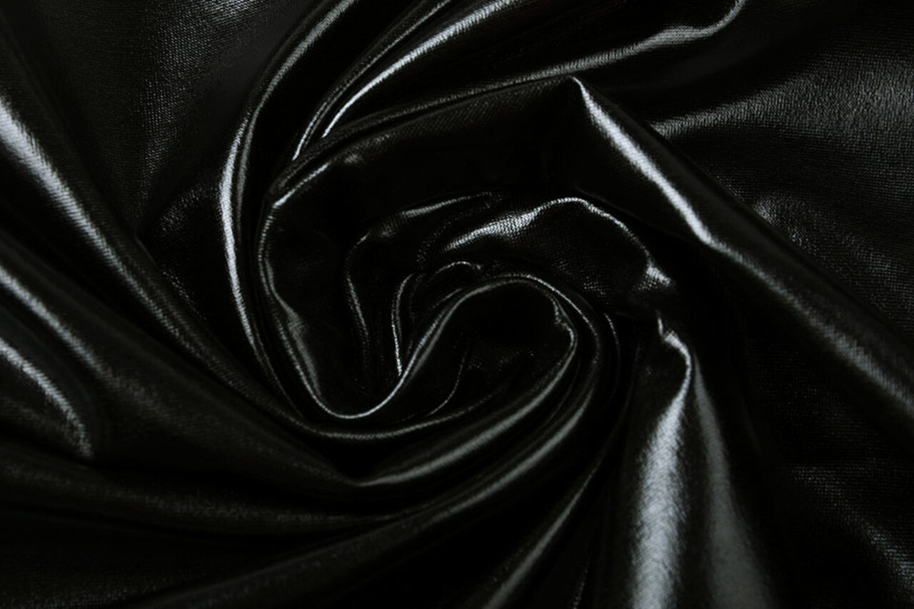 Folienjersey Schwarz Folienjersey Schwarz