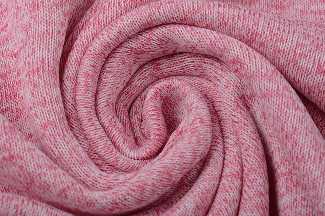 Strickfleece 3-Tone Korallenrosa