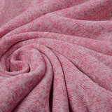 A Maglia Pile 3-Tonalità Corallo Rosa