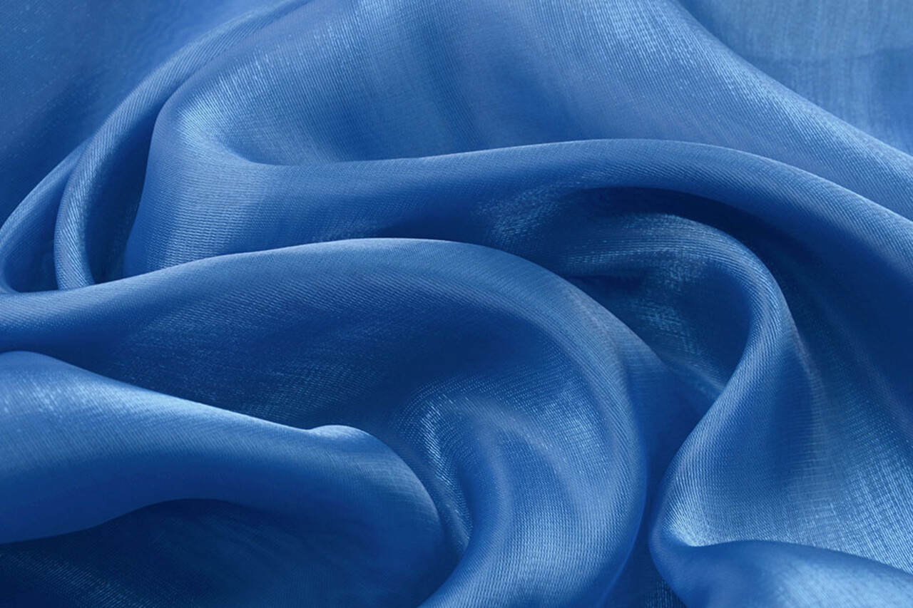 Coréen Soie Bleu Roi