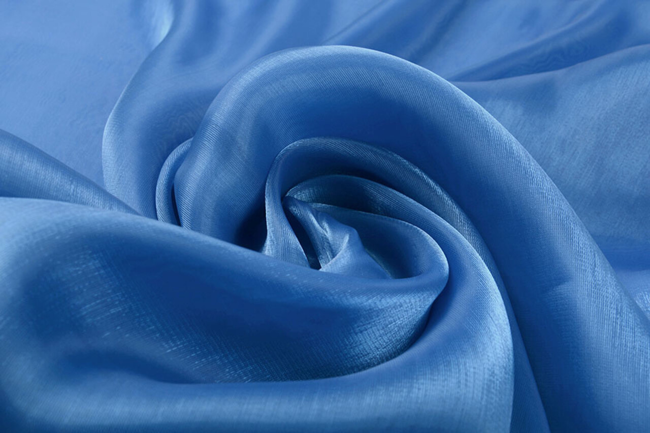 Coréen Soie Bleu Roi