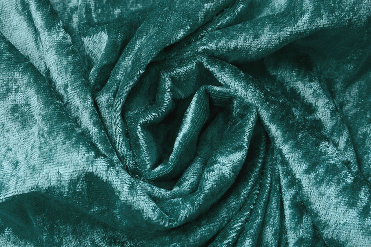 Pannesamt Stoff Meergrün Pannesamt Stoff Meergrün