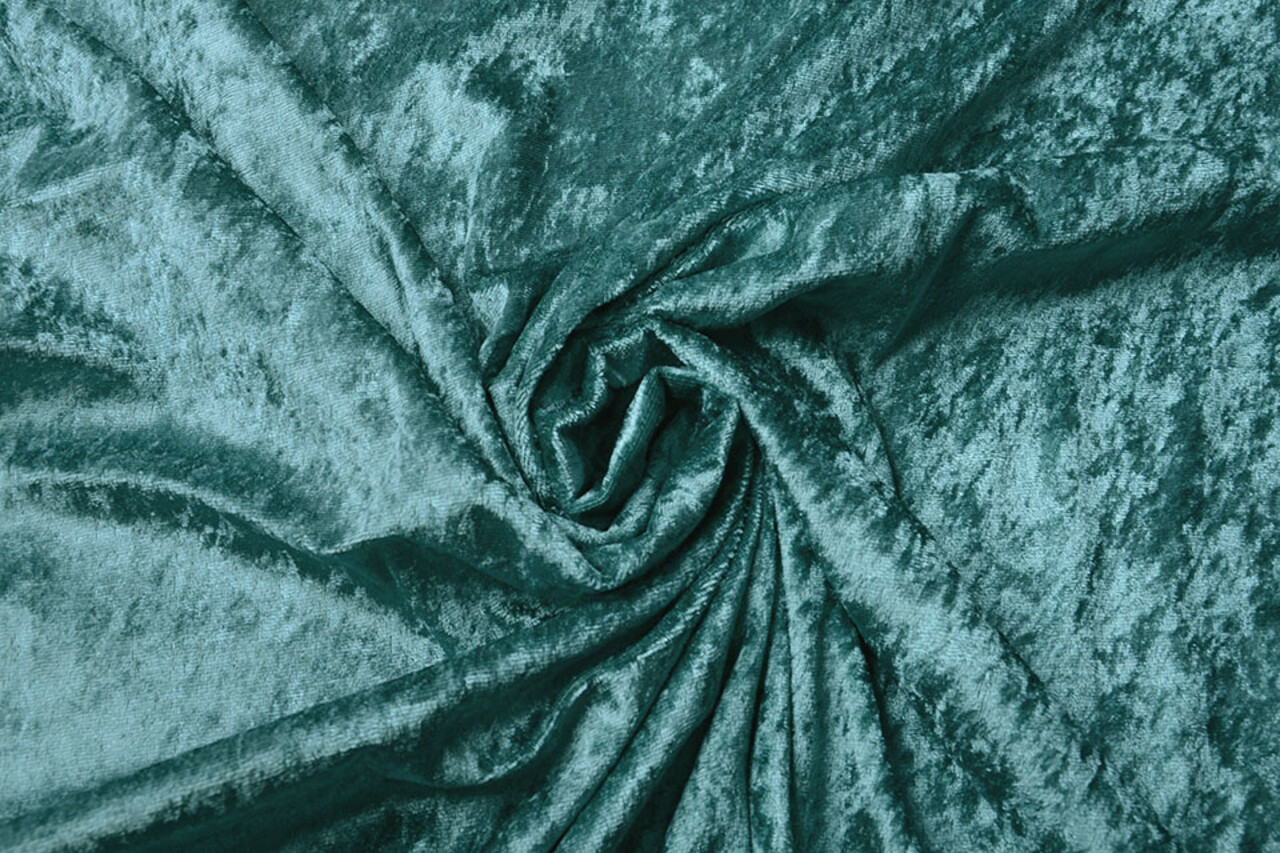 Pannesamt Stoff Meergrün Pannesamt Stoff Meergrün