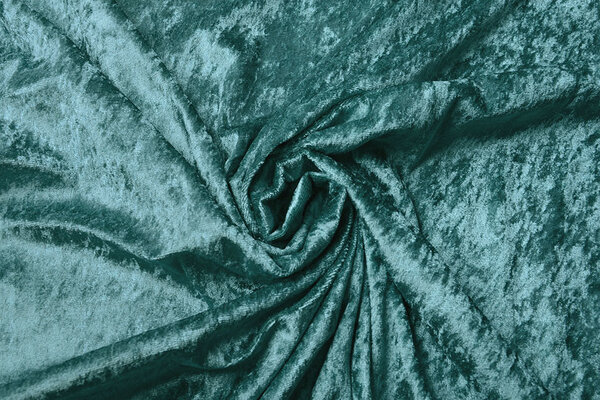 Pannesamt Stoff Meergrün Pannesamt Stoff Meergrün