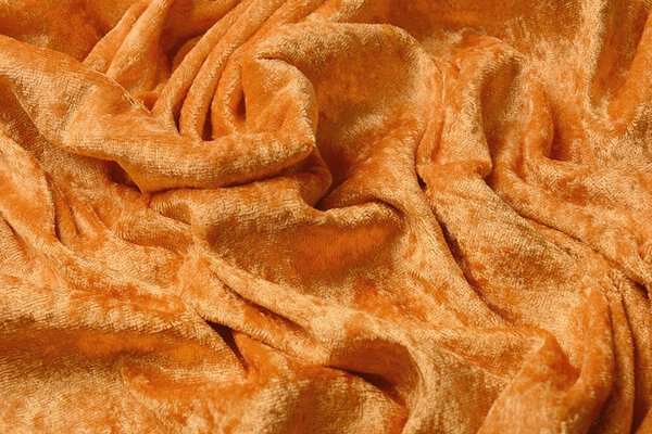 Pannesamt Stoff Orange