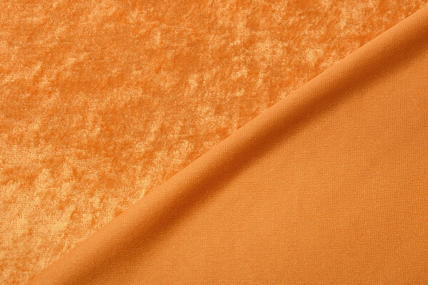 Pannesamt Stoff Orange