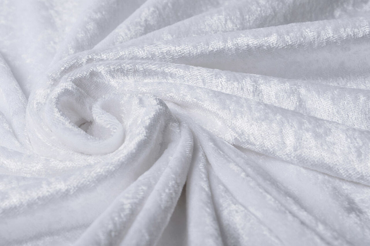 Pannesamt Stoff Weiß Pannesamt Stoff Weiß