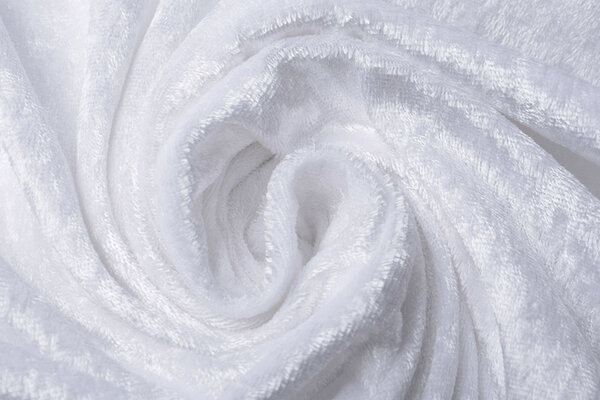 Terciopelo de Panne Blanco