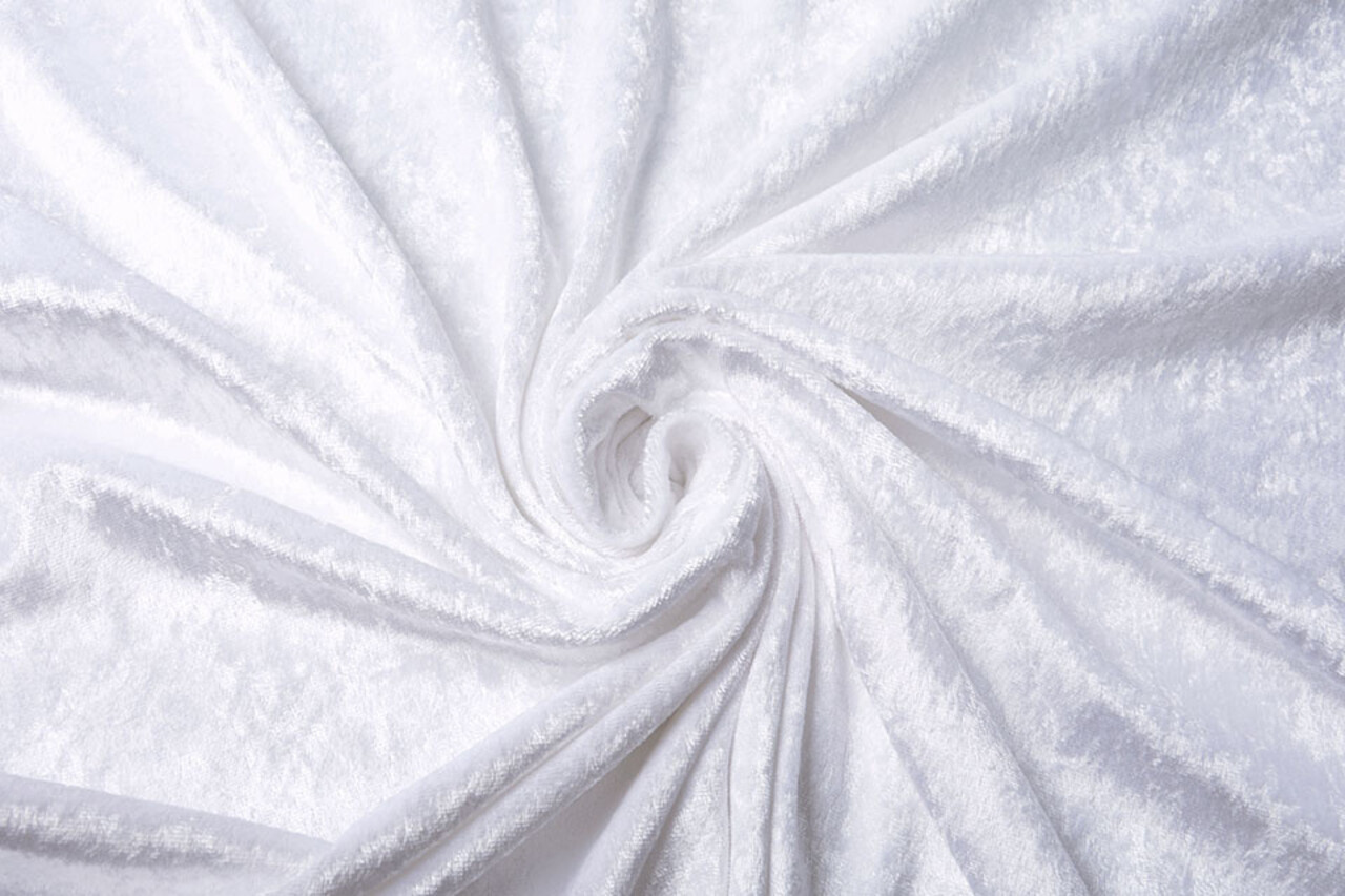 Terciopelo de Panne Blanco