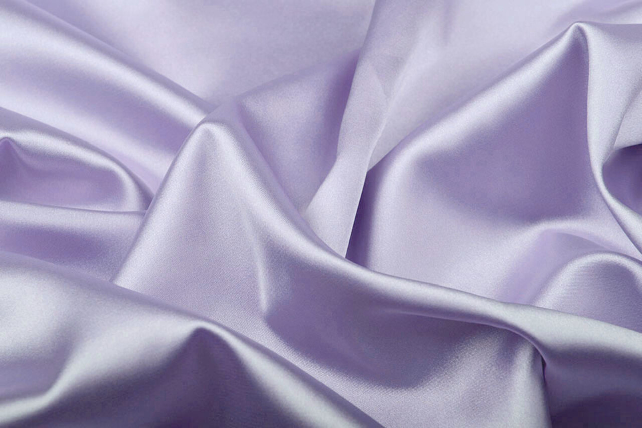Stretch Satin Hell Lavendel Flieder
