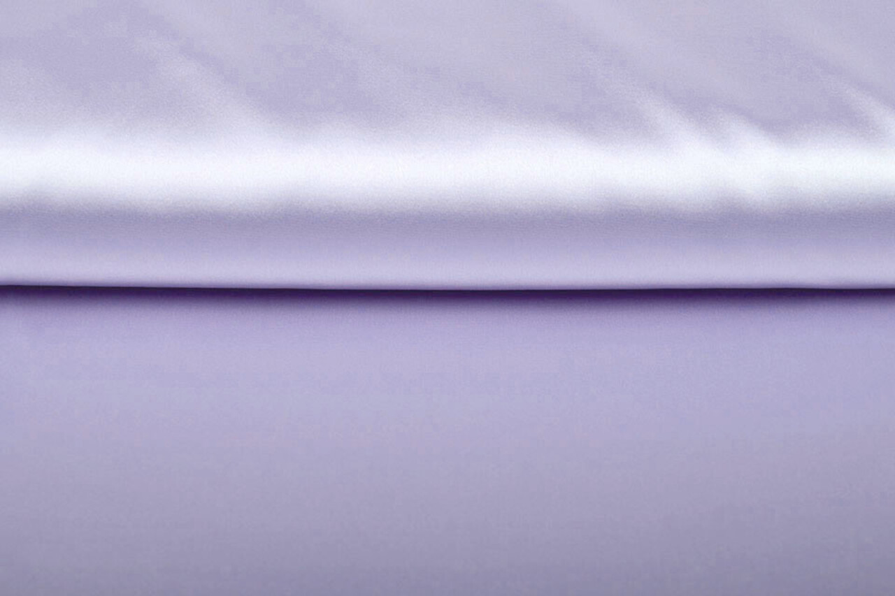 Stretch Satin Hell Lavendel Flieder