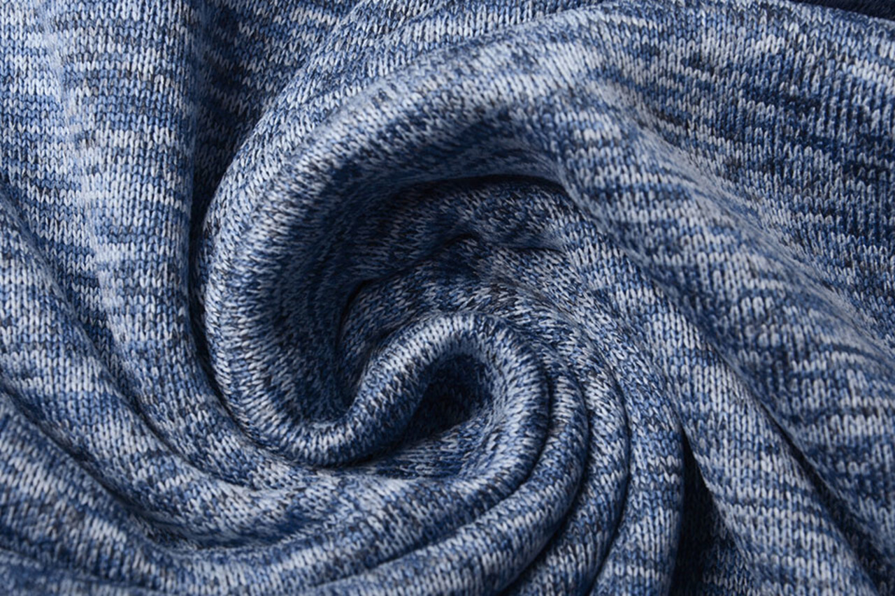 Strickfleece 3-Tone Baby Blau