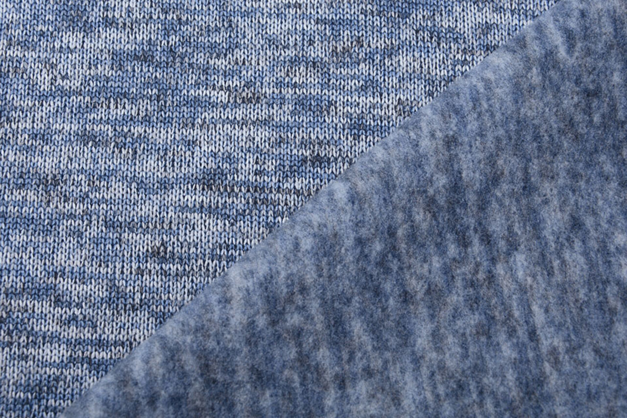 Polaire Tricotée 3 Tons Bleu Layette Polaire Tricotée 3 Tons Bleu Layette