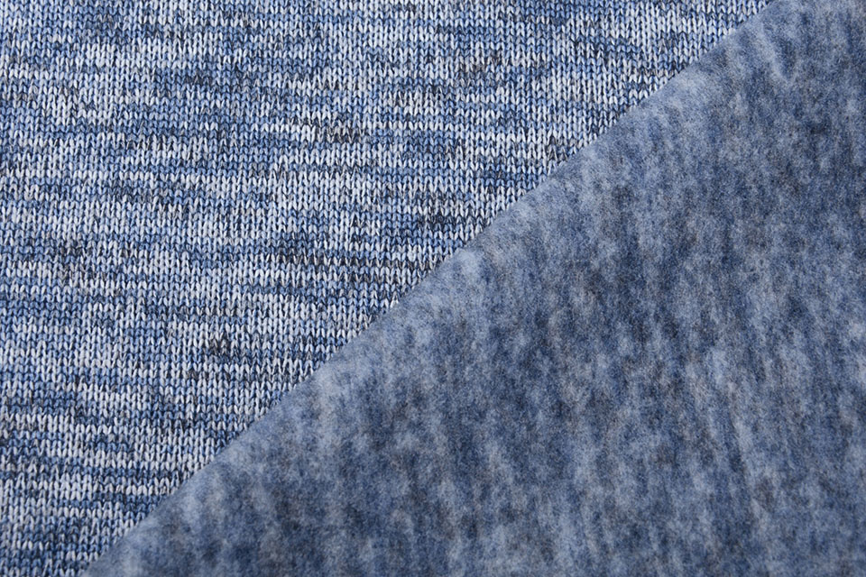Gebreide Fleece 3-Tone Baby Blauw