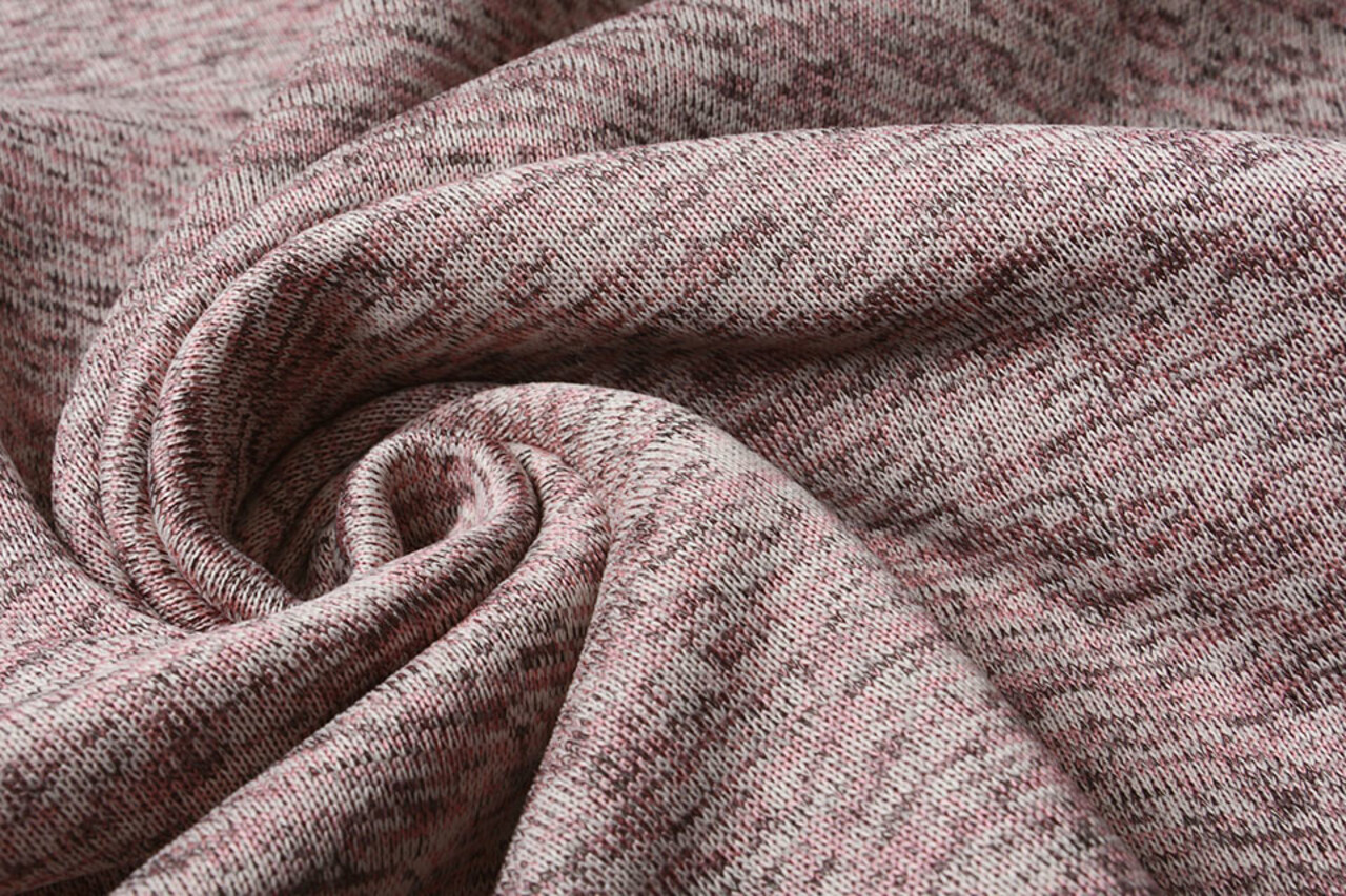 Knitted Fleece 3-Tone Light Pink