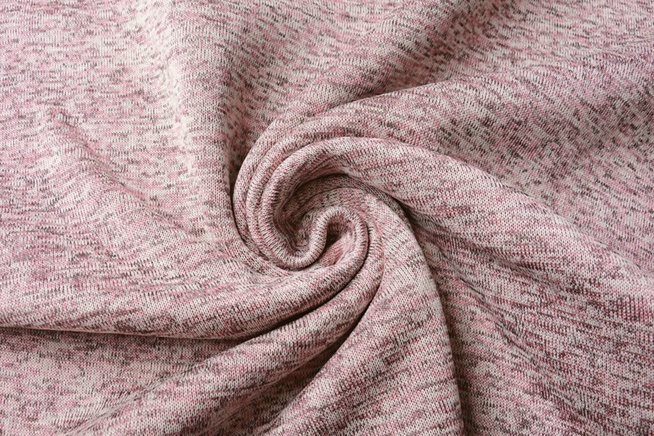 A Maglia Pile 3-Tonalità Rosa Chiaro A Maglia Pile 3-Tonalità Rosa Chiaro