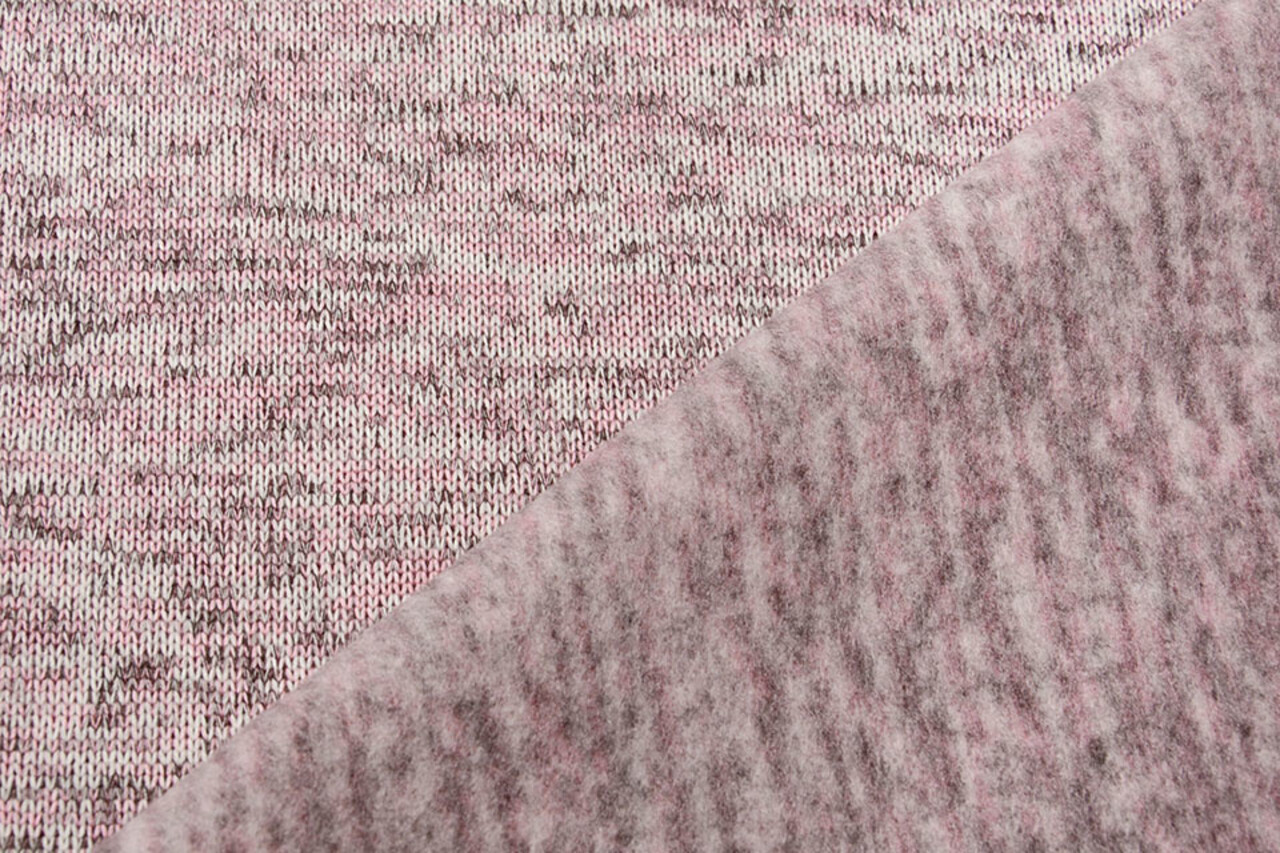A Maglia Pile 3-Tonalità Rosa Chiaro A Maglia Pile 3-Tonalità Rosa Chiaro