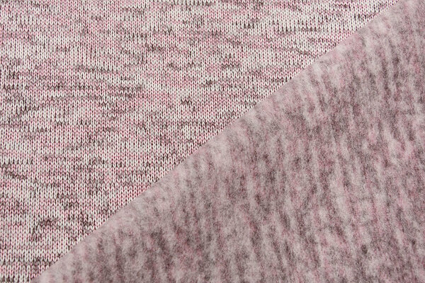 Knitted Fleece 3-Tone Light Pink
