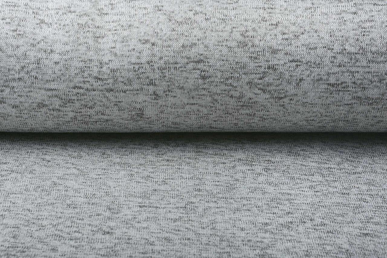 Strickfleece 3-Tone Silber Strickfleece 3-Tone Silber