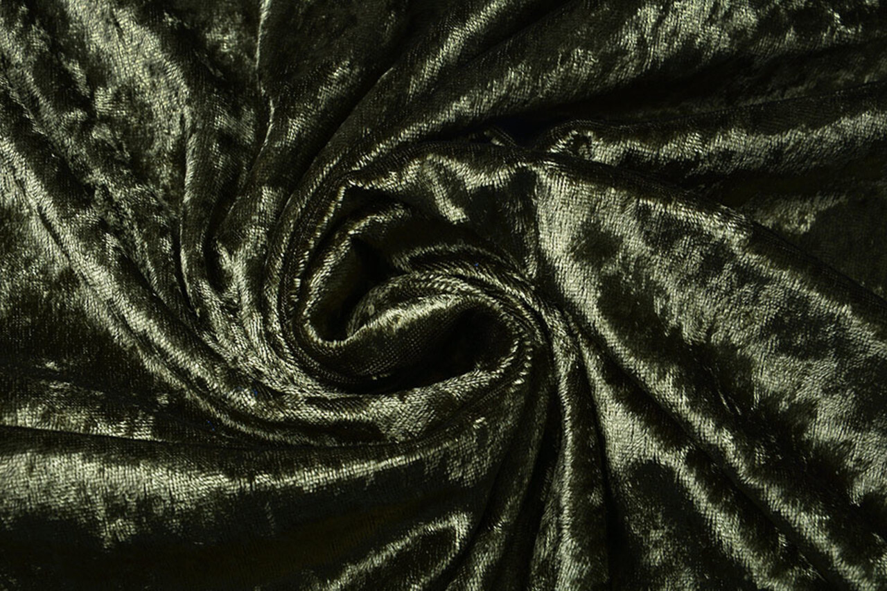 Velours de Panne Army Green