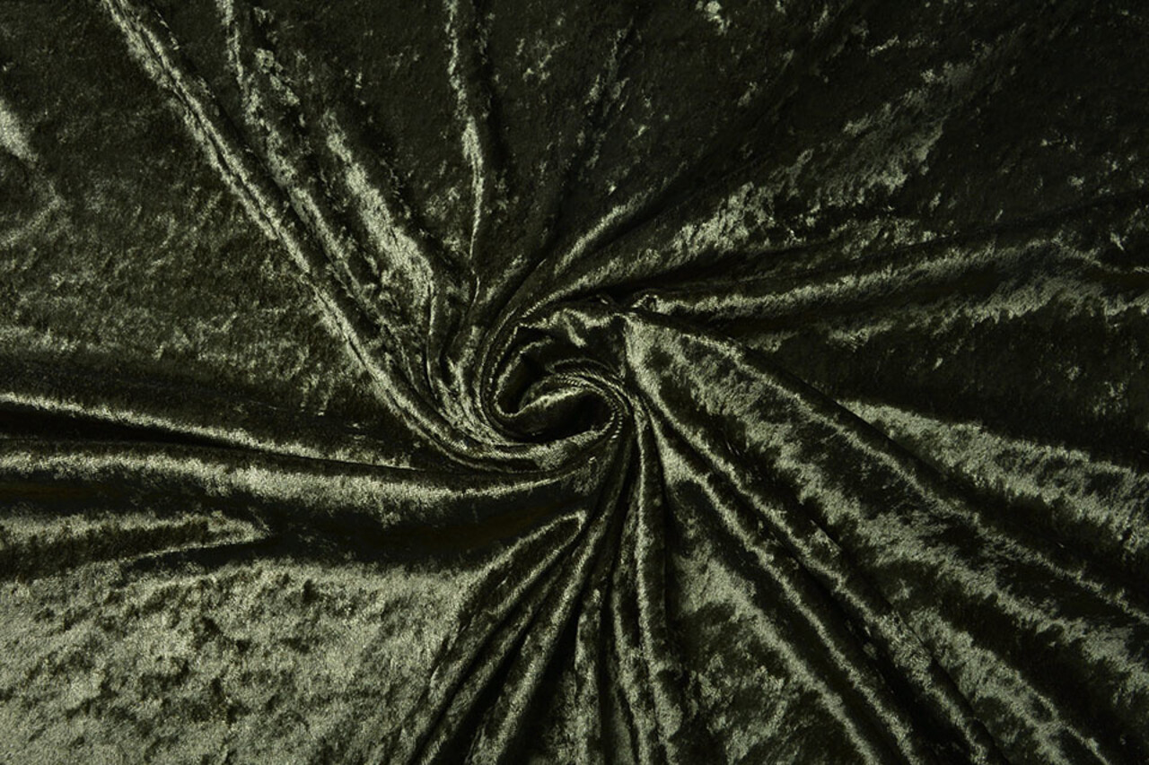 Velours de Panne Army Green