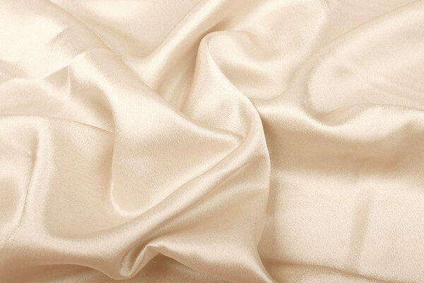 Krepp-Satin Lachs Beige Krepp-Satin Lachs Beige