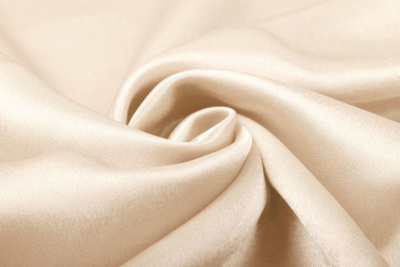 Satin Crêpe Beige Saumon Satin Crêpe Beige Saumon