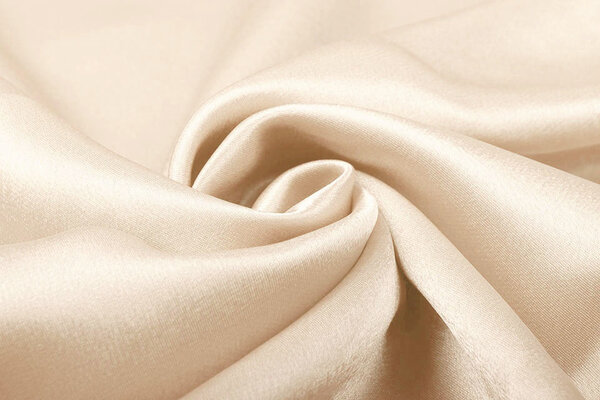 Krepp-Satin Lachs Beige Krepp-Satin Lachs Beige