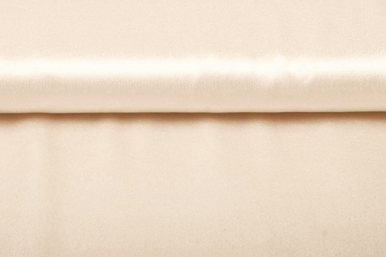 Krepp-Satin Lachs Beige