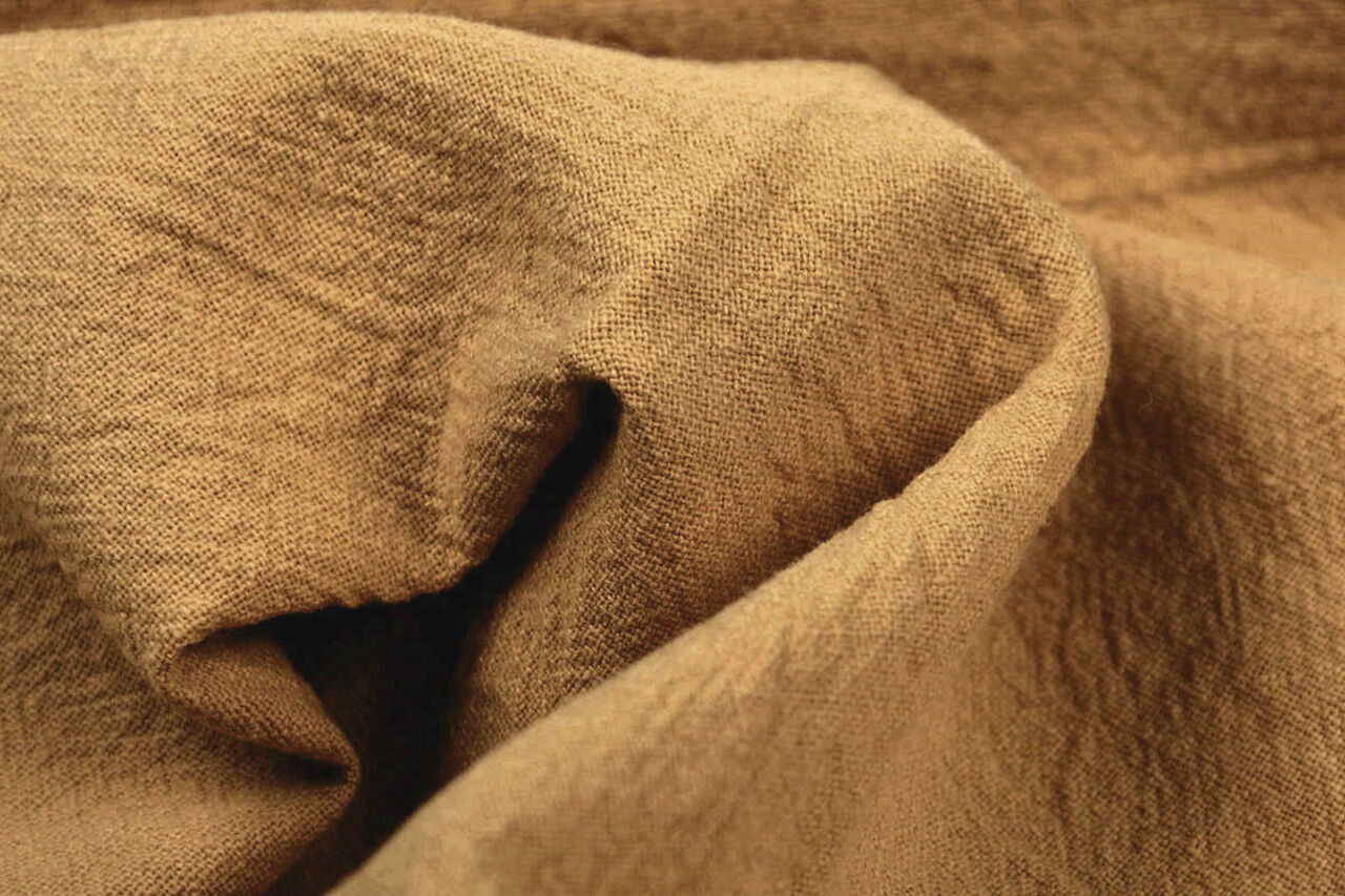 Oeko-Tex®  100 % Coton Lavé Marron Moka