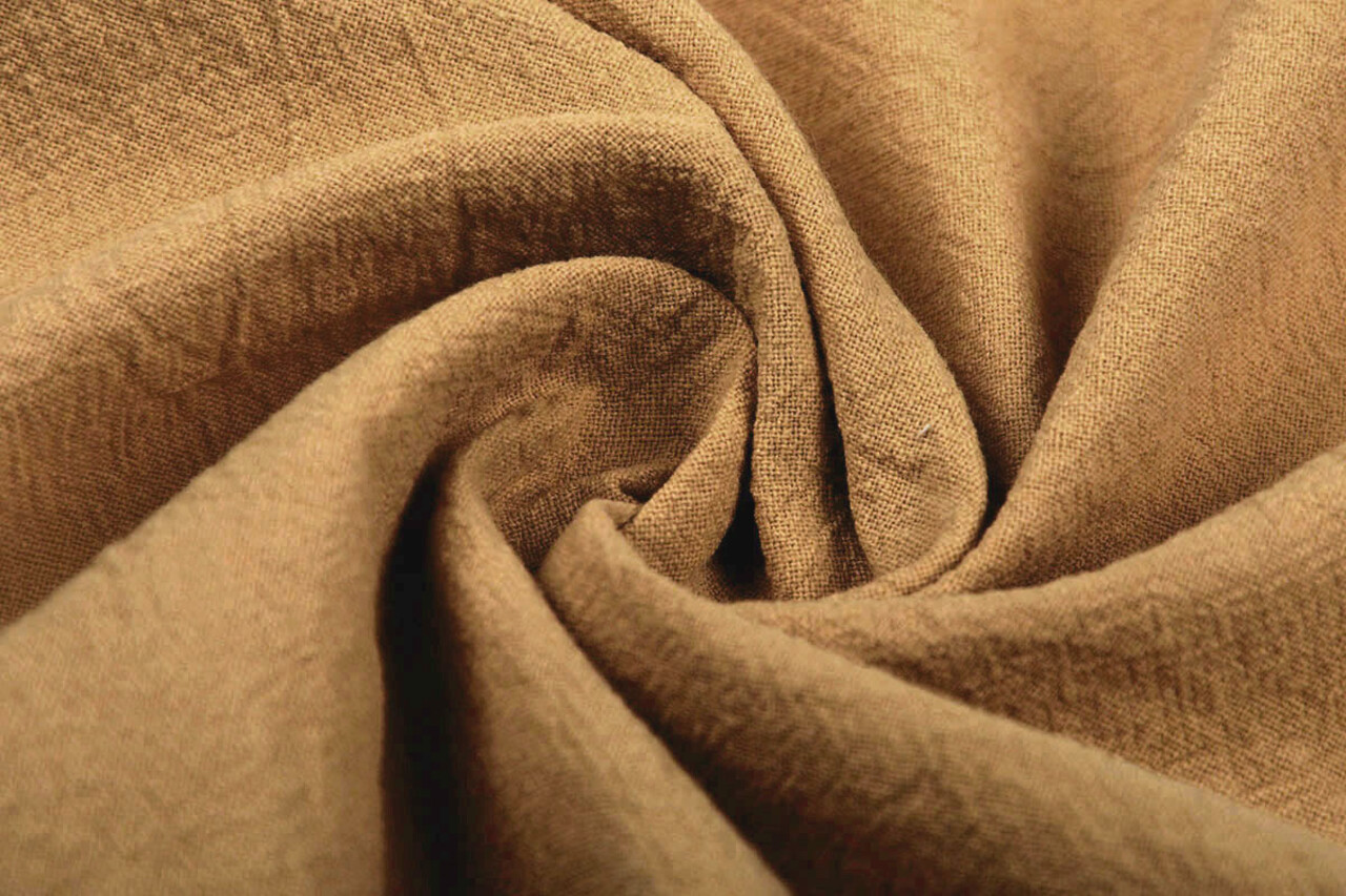 Oeko-Tex®  100% Washed Cotton Mocha Brown