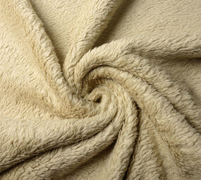 Cotton Teddy Fabric Sand Cotton Teddy Fabric Sand