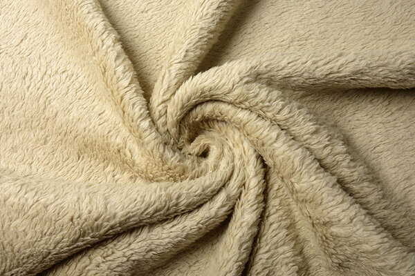 Cotton Teddy Fabric Sand Cotton Teddy Fabric Sand