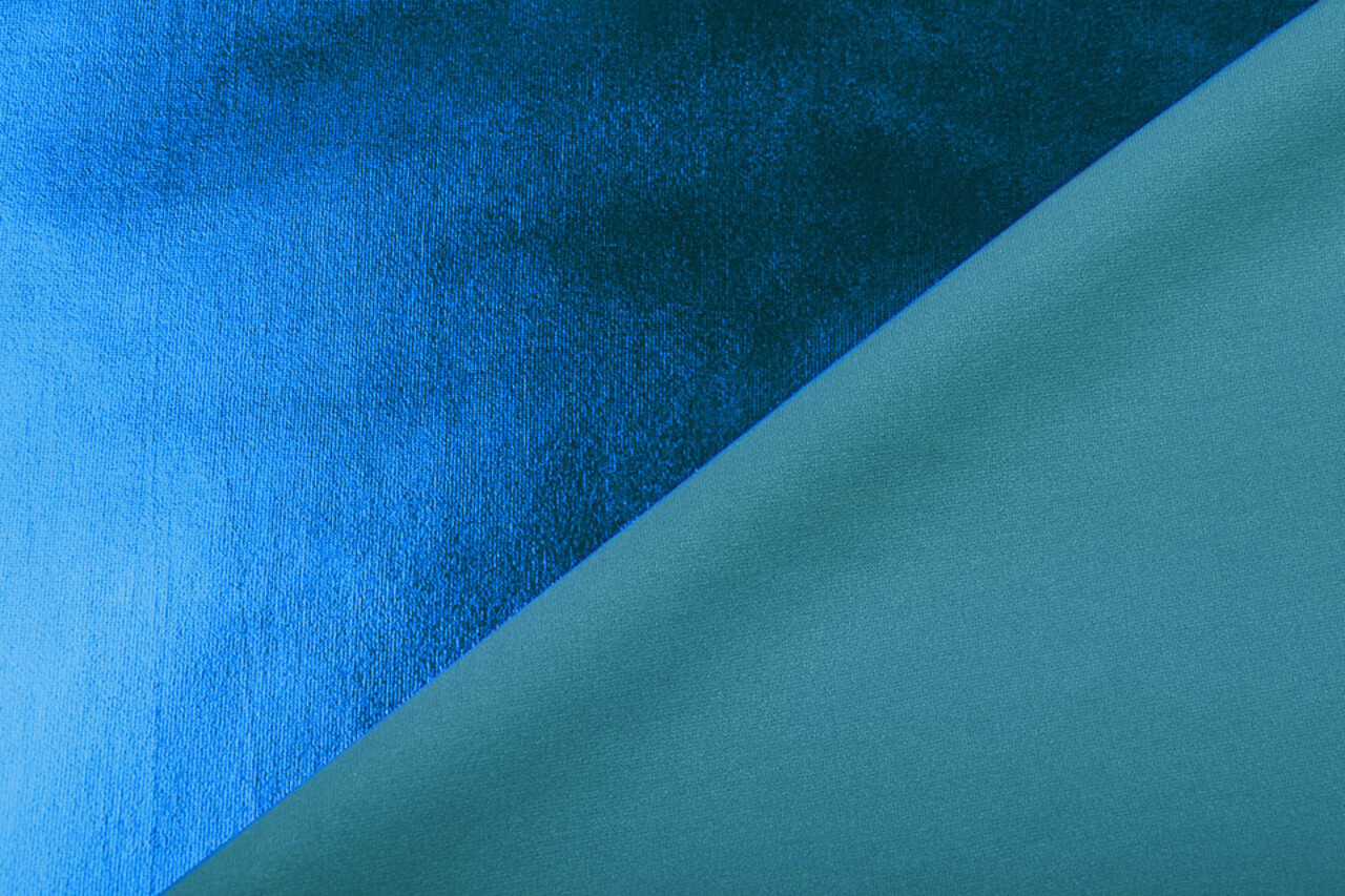 Lamé Petrol Blue