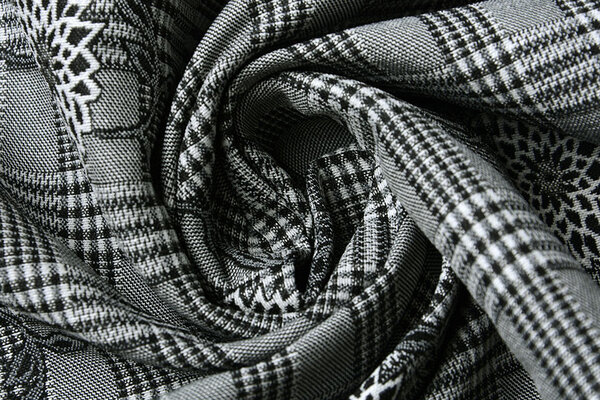 Viscose Stretch Bengaline Bloem Ruit