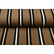 Crêpe Imprimé Lizzy Rayures Marron Moka Crêpe Imprimé Lizzy Rayures Marron Moka