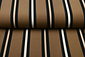 Crepe Printed Lizzy Stripes Mocha Brown