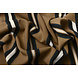 Crêpe Imprimé Lizzy Rayures Marron Moka Crêpe Imprimé Lizzy Rayures Marron Moka