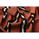 Crêpe Stampato Lizzy Righe Arancione Mattone Crêpe Stampato Lizzy Righe Arancione Mattone