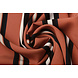 Crepé Estampado Lizzy Rayas Naranja Ladrillo Crepé Estampado Lizzy Rayas Naranja Ladrillo
