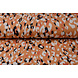 Jersey Viscose Crêpe Léopard Swipes Orange