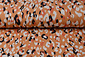 Viscose Jersey Crepe Panther Swipes Oranje Viscose Jersey Crepe Panther Swipes Oranje
