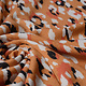 Viscose Jersey Crepe Panther Swipes Orange