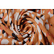 Viscosa Jersey Crêpe Panther Swipes Arancione Viscosa Jersey Crêpe Panther Swipes Arancione