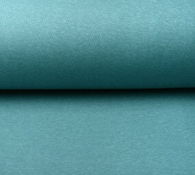 Oeko-Tex®  SweatStoff Hell Petrol Meliert