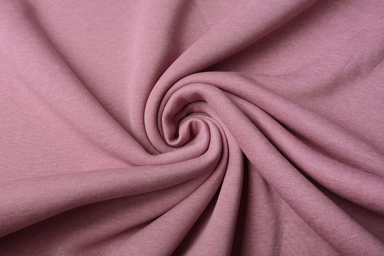 Oeko-Tex® Sweat Vieux Rose Melange Oeko-Tex® Sweat Vieux Rose Melange
