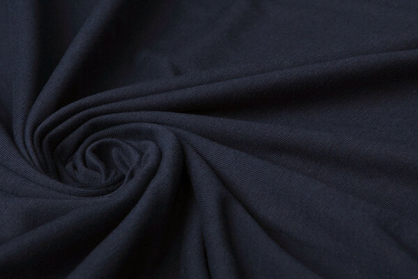 100% Baumwolljersey Marineblau 100% Baumwolljersey Marineblau