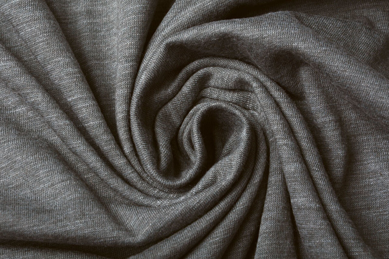 100% Cotone Jersey Grigio Mélange 100% Cotone Jersey Grigio Mélange