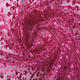 Netz Bestickt Stern Blume Fuchsia